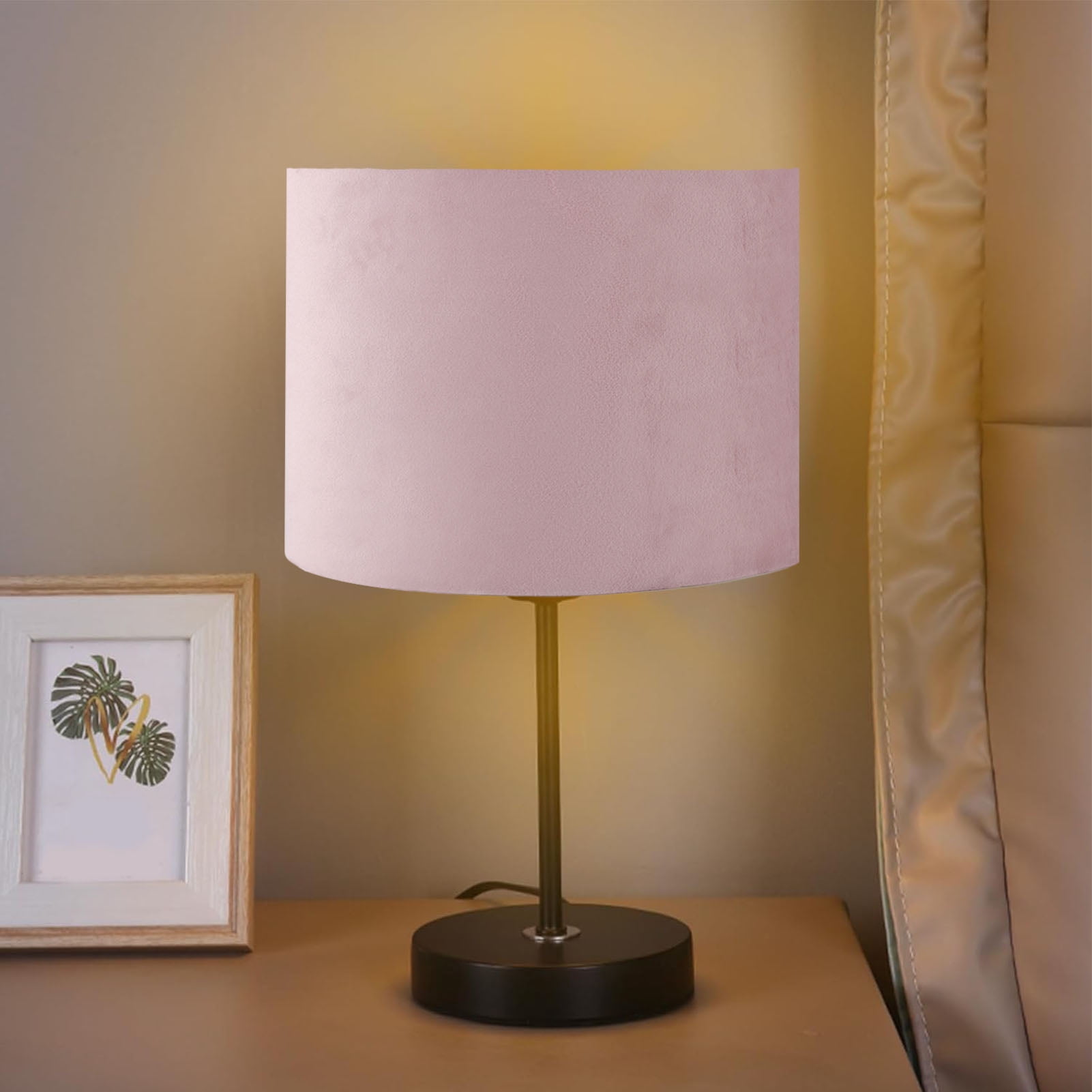 NFTIGB Oval Lamp Shade Cloth Lint Lampshade E27 E14 Universal Use Modern Lamp Cover for Table Floor Lamp 9.06 inches / 23 cm Lower Diameter Decor Purple