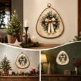 thumbnail image 6 of Vintage Christmas Wreath Wall Art Framed, Rustic Christmas Canvas Prints, Farmhouse Cozy Christmas Hanging Canvas Prints for Home Bedroom Living Room Decoration(A), 6 of 6