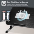 thumbnail image 4 of Laptop Desk for Bed,Adjustable with Cooling Fan, Bed Table Tray Laptop Stand for Reading and Writing,Black, 4 of 7