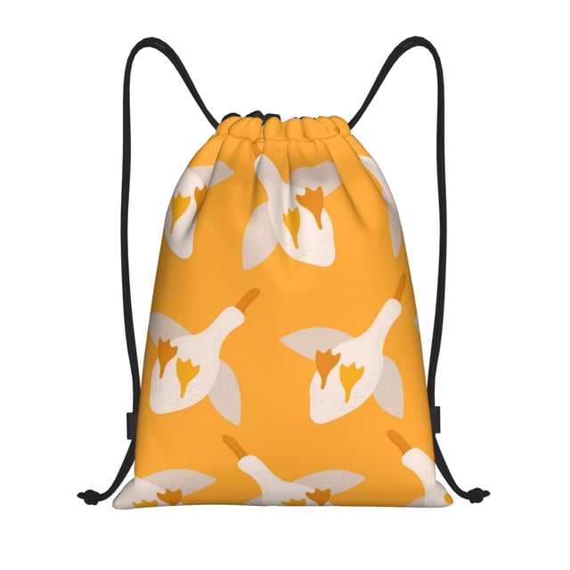 Gaeub Sac à Dos à Cordon Canards Volants Sac de Sport Sac de Gym Robuste pour Hommes Femmes-Moyen