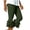 24# Dark Green, variant on Women Y2K Yoga Capri Pants Layered Ruffle Hem Cropped Flare Pants Summer Casual Stretch Slim Fit Bell Bottoms Leggings (Yellow,S)