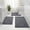 Dark Gray, variant on Aonewoe Bathroom Rug Sets 3 Piece Absorbent Microfiber Bath Mat Shower Rug Soft U Shaped Toilet Mats Floor Carpet,Dark Gray
