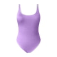 thumbnail image 4 of FhsagQ Ensembles de Maillots de Bain pour Femmes avec Robe Maillot de Bain une Pièce Taille Haute Maillot de Bain Col en U Maillot de Bain pour Femmes Ensemble de Maillots de Bain Résille Violet TG, 4 of 5