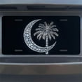 thumbnail image 7 of Diamond encrusted Crescent and Palm Front License Plate, Metal License Plate, Funny Standard Plates Personalized Novelty Decorative For Men/Women/Boys/Girls Car 6×12 Inch, 7 of 7