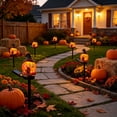thumbnail image 4 of Tarmeek Halloween Solar Garden Lights Skull Pumpkin Stake Lights Solar Ground Stake Yard Decor Waterproof Pathway Lights for Patio Lawn Garden Light Auto On at Dusk Easy Install No Wiring, 4 of 6