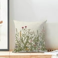 thumbnail image 4 of Sage Green Pillow Covers 16x16 Inch Set of 2, Spring Wildflower Plant Throw Pillows Case,Seasonal Floral Outdoor Decorative Flowers Farmhouse Decor Cushion Covers for Home Sofa Bed Couch, 4 of 6