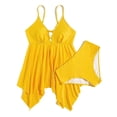 thumbnail image 1 of Trajes de baño de una pieza de talla grande para mujer Trajes de baño para mujer Traje de baño sexy con cuello halter y cordones XL-4XL, 1 of 6