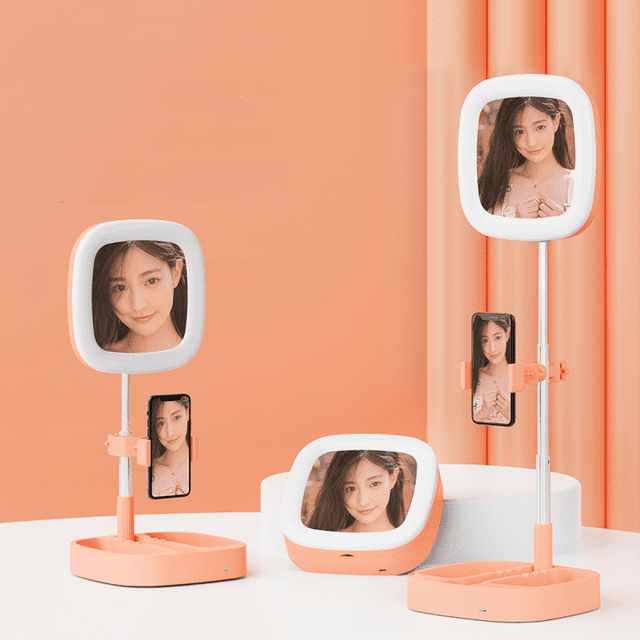 YSTINNG Rechargeable Makeup Box Fill Light Mirror LED Makeup Mirror Desktop Fill Light Makeup Lamp A311-001