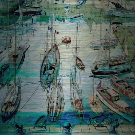Marmont Hill Docked Boats Painting Print - Walmart.com