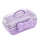 thumbnail image 4 of Caja de almacenamiento para accesorios para el cabello, organizador de joyas, contenedor para accesorios para el cabello de niñas. Púrpura, 4 of 7