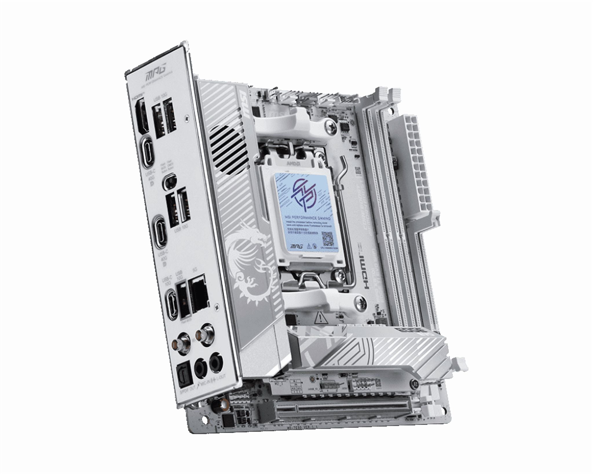 MSI MPG X870I EDGE TI EVO WIFI AM5 AMD X870 PCIe 5.0/4.0 USB 40/20/10/5Gbps Type C/A Wi-Fi 7 Mini-ATX Motherboard