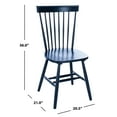 thumbnail image 5 of SAFAVIEH Parker Solid 17 in. H Spindle Dining Chair, Navy, Set of 2, 5 of 7