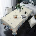 thumbnail image 5 of Blue Orange White Pumpkin Tablecloth Waterproof for Round/Rectangle/Oval/Square Tablecloth 60x120 in Table Cloth Cover Decor for Fall Baby Shower Christmas Wedding Party, Thanksgiving Fall Eucalyptus, 5 of 7