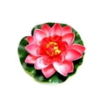 thumbnail image 2 of Flor de loto grande de espuma flotante de agua para decoración de estanque, juego de 5 flores de loto flotantes artificiales, almohadillas de lirio de agua realistas falsas, 2 of 5