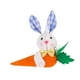 thumbnail image 3 of Muñeco de conejo de Pascua con zanahoria, decoración de Pascua, regalo de cumpleaños, recuerdos de fiesta Orejas de conejito azul, 3 of 9
