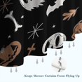 thumbnail image 6 of Vintage Halloween Pattern Shower Curtain 84"x72" ,Bathroom Decorative Shower Curtains Set with 12 Hooks,Modern Waterproof Washable Shower Curtain, 6 of 6
