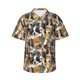 thumbnail image 1 of Fotbe Cute Dog Camisa Hawaiana para Hombre Unisex – Camisa Casual de Verano con Botones de Manga Corta de Algodón y Lino,Medium, 1 of 7