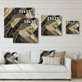 thumbnail image 4 of Designart "Marble Granite Agate with Gold Accents V" Modern Geometric Print on Natural Pine Wood, 4 of 5