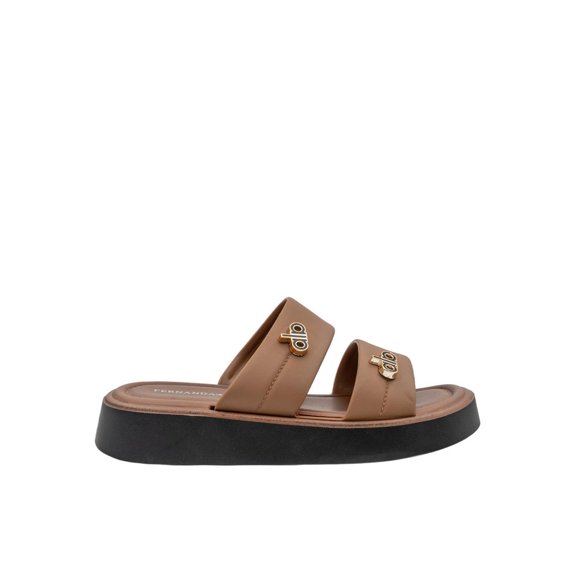 Sandalia Casual Mujer Dama Comodas Fernanda cafe 24.5