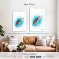 thumbnail image 4 of Elephant Stock Happy Sea Turtle Wall Art - Vertical Canvas Wall Art - Living Room Wall Decor - Animal Canvas - White And Blue Decor By Ashvin Harrison - 30" x 45", 4 of 8