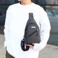 thumbnail image 1 of Riñonera de negocios para hombre - Mochila bandolera informal - Bolsa frontal versátil para fitness, ciclismo y actividades al aire libre - Práctica bolsa de hombro, 1 of 7