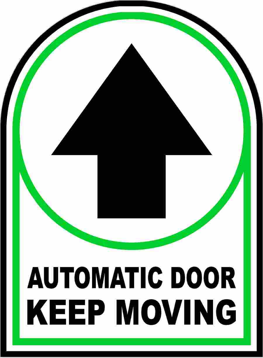 Automatic Door Stickers