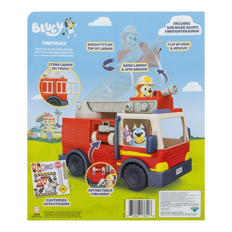 その他 BLUEY FIRETRUCK Walmart Exclusive: Bluey Fire Truck Playset with Firefighter