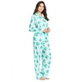 thumbnail image 3 of Casual Nights Women's Long Sleeve Notch Collar Floral Pajama Set, 3 of 5