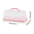 thumbnail image 6 of LEHOZIHEQ Plastic Rectangular Bread Box, with Clear Lid, Loaf Cake Storage Container Box for Storing Banana Bread, Pumpkin Bread, 6 of 6