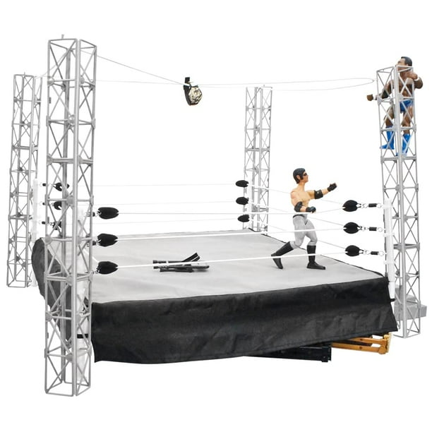 Juego de figuras de acción de lucha libre de guerra Highwire (anillo NO incluido)
