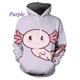 thumbnail image 3 of Nueva gran oferta, linda sudadera con capucha con estampado 3D de axolotl para hombres y mujeres, tendencia de ocio al aire libre, suéter de cuello redondo, sudadera con capucha gráfica, 3 of 5