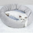 thumbnail image 3 of AUQ Cat Beds for Cats&Dogs Cat Beds for Indoor Cats Warm&Breathable Cat Beds & Furniture Safe&Comfy Gray 40cm, 3 of 4