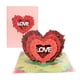 thumbnail image 1 of Tarjeta emergente 3D de aniversario de San Valentín, tarjetas de felicitación con corazón de rosa y sobres, tarjeta de regalo festiva para novia, novio, marido, esposa, 1 of 5