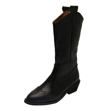 

NECHOLOGY Rain Boots for Women Wide Calf Wide Width Boots Boots Boots Cowboy Women s Knee High Boots for Women Wide Calf Black 7