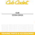 thumbnail image 2 of Cub Cadet 954-0443A MTD Troy-Bilt Deck Belt Lawn Mower Tractor, 2 of 4