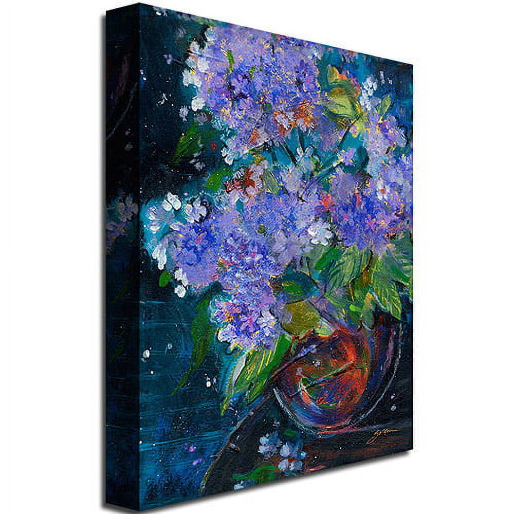 Trademark Art "Bouquet in Violet" Canvas Wall Art by Shelia Golden