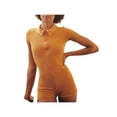 thumbnail image 1 of TRKIYQC Mujer Verano Color sólido Polo Cuello Manga corta Cremallera-Open Sexy Monos Y2k Slim Fit Botón Pelele Pantalones cortos Pijamas Clubwear TRKIYQC perder, 1 of 6
