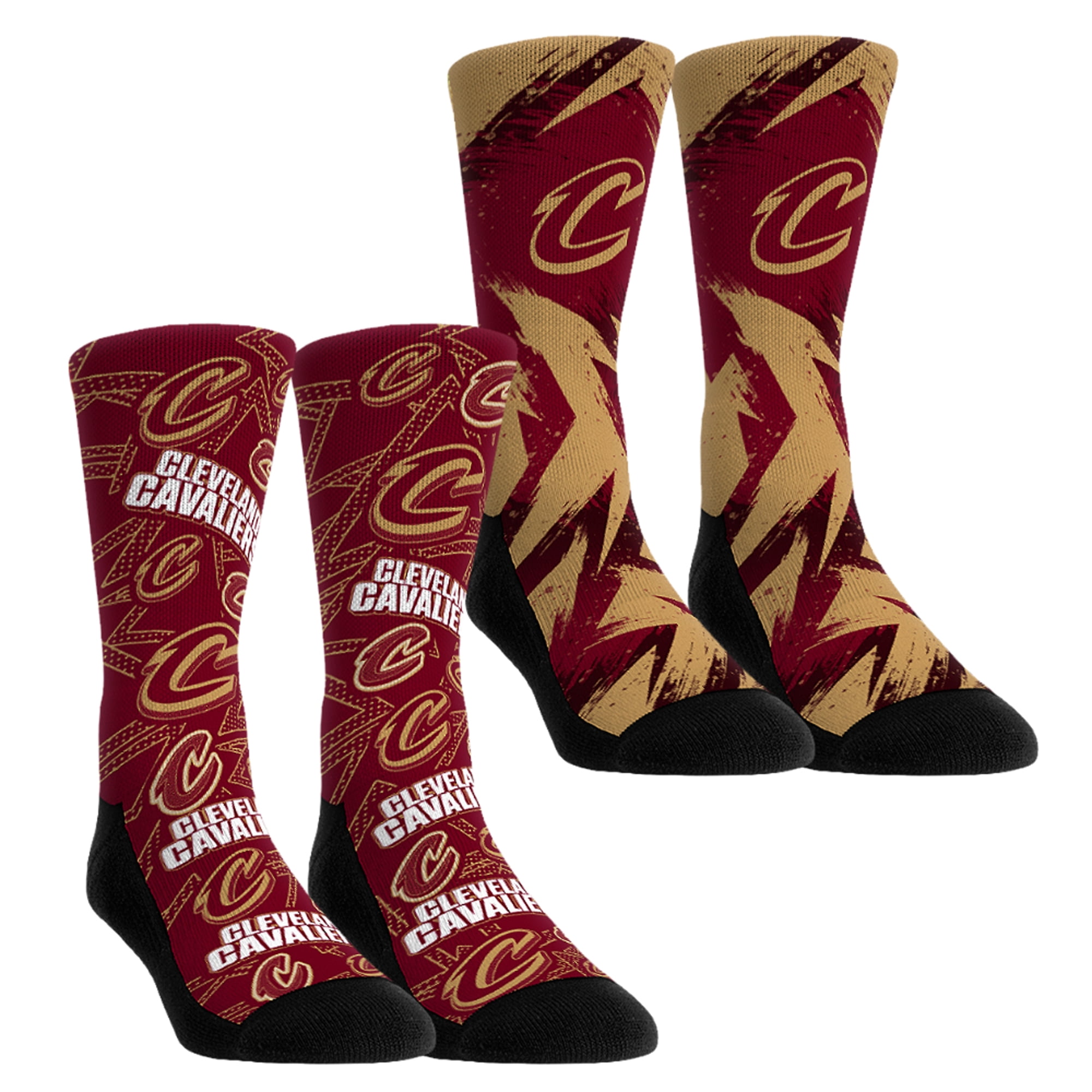 Unisex Rock Em Socks Cleveland Cavaliers Game Day 2-Pack Crew Socks