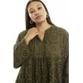 thumbnail image 4 of June + Vie Women's Plus Size Eyelet Shirtdress, 4 of 4