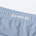 thumbnail image 4 of TANBOM Men's Bulge Enhancing Briefs Mesh Nylon Underwear Blue/Gray L 2-Pack, 4 of 6