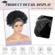 thumbnail image 3 of Afro Kinky Curly Wig - Natural Black, Silver Headband Attached, Glueless, Short, 3 of 5