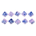 thumbnail image 2 of 10 Uds Dados poliédricos D10 Zulema colores dobles juego, 2 of 8