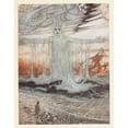 thumbnail image 3 of Arthur Rackham 20x24 Black Modern Framed Museum Art Print Titled - The Shipwrecked Man and the Sea (1912), 3 of 5