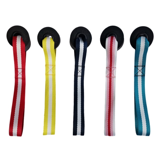 5Pcs Colorful Puller Door Buckle Stretch Belt Door Anchor Fitness Equipment