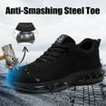 thumbnail image 2 of LAoutun Steel Toe Shoes Lightweight Work Shoes Indestructible Safety Toe Sneakers Construction Shoes, 2 of 6