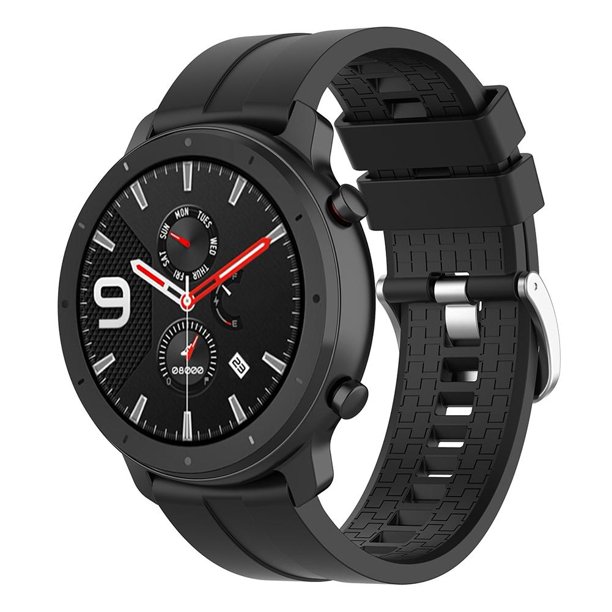 Correa de pulsera de correa de reloj ajustable de silicona de 22 mm con hebilla para Amazfit GTR 47 mm