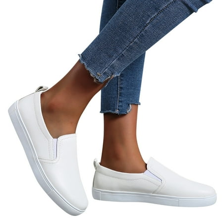 

Aayomet Womens Casual Dress Shoes with Arch Support Laceup Shoes Women s Casual Color Fashion Outdoor Leisure Breathable Women s White 9
