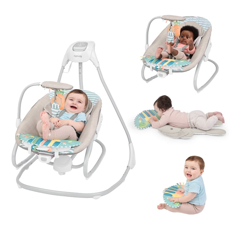 4-in-1 Swing and Rocker with Rotating Seat photo 1