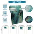 thumbnail image 6 of Turquoise Marble Table Runner - 72 Inch Long Ink Painting Modern Abstract Aesthetics Cotton and Linen Blended Dress Scarves Farmhouse Table Runner for Kitchen Dining, Coffee Table, 13" x 72", 6 of 8