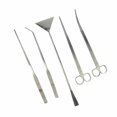 thumbnail image 1 of Waterweed Tool Lijado De Cinco Piezas De Acero Inoxidable Waterweed Cut Waterweed Tijeras Rectas Y Curvas Pinzas Pala De Arena Plana Pinzas Waterweed Yuarrent PT000836-00, 1 of 6